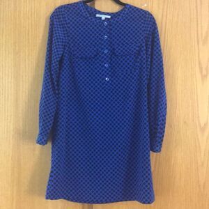 Gap royal/black polka dot shirt midi, new, XS